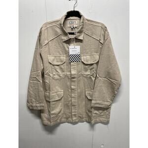 Sandrine Rose Free People French Worker Jacket Size Small Latte Color New W/ Tag